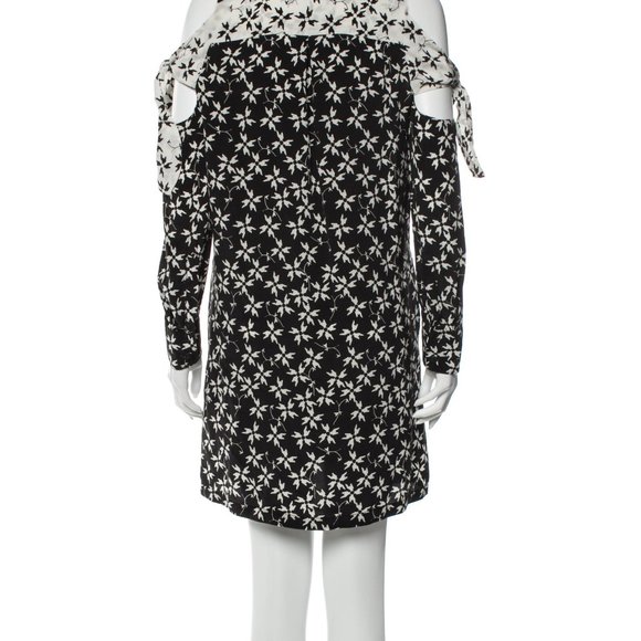 Tanya Taylor Cold Shoulder Silk Dress size 6 - Picture 3 of 5